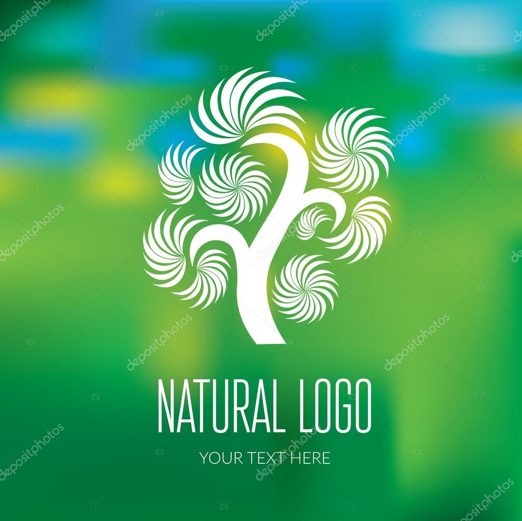 Vector design element for organic natural logo