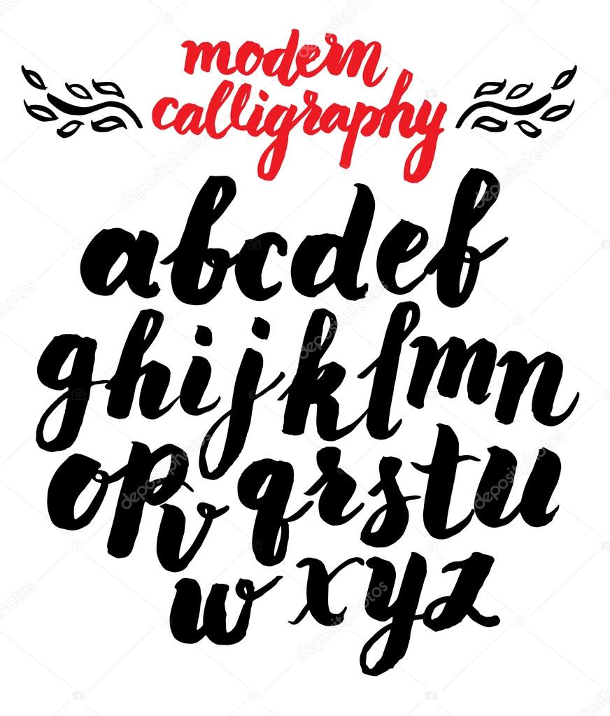 Vector handmade Roman alphabet