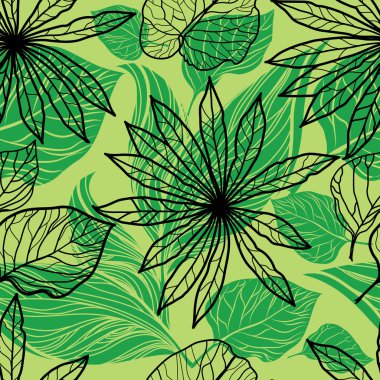 vektörsüz çiçek deseni