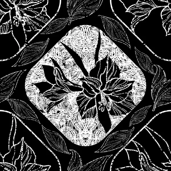 Вектор безшовний квітковий візерунок — стоковий вектор
