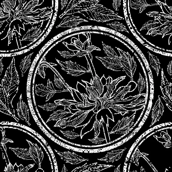 Vecteur motif floral sans couture — Image vectorielle