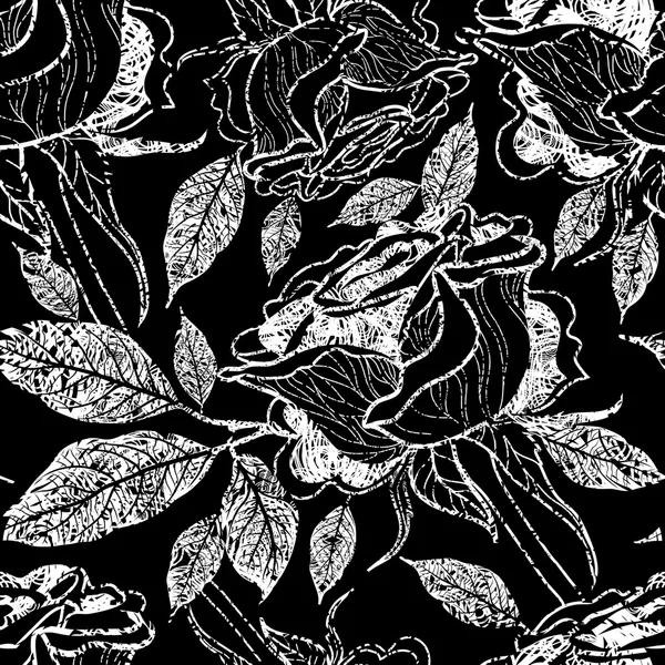 Vecteur motif floral sans couture — Image vectorielle