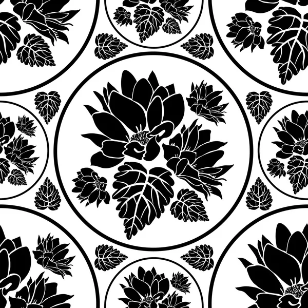 Vecteur motif floral sans couture — Image vectorielle