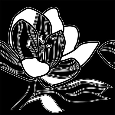 vektörsüz çiçek deseni