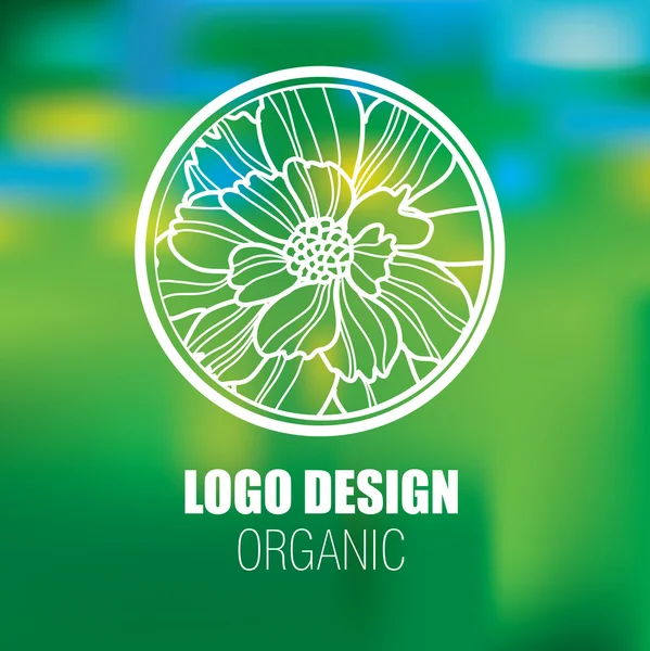 Logotipos naturales orgánicos — Archivo Imágenes Vectoriales