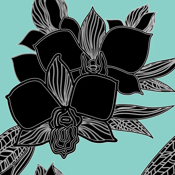 Vecteur motif floral sans couture — Image vectorielle