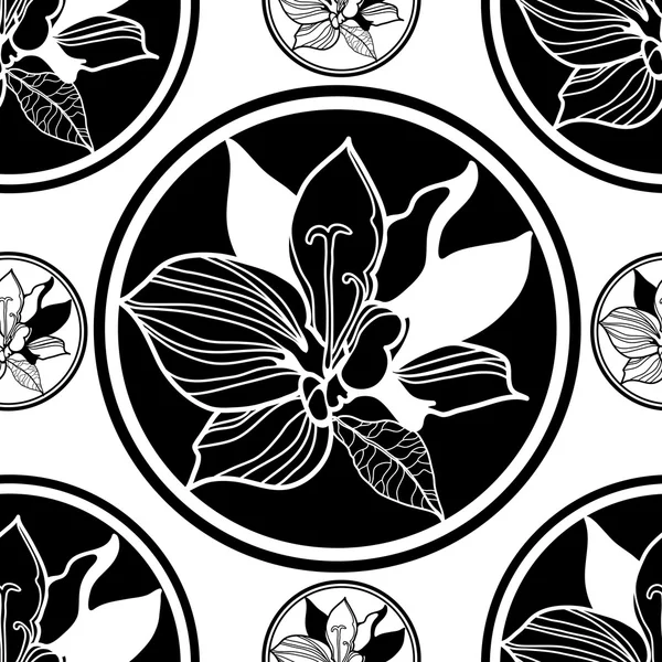 Vector patrón floral sin costura — Archivo Imágenes Vectoriales