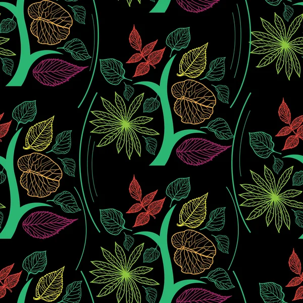 Vecteur motif floral sans couture — Image vectorielle