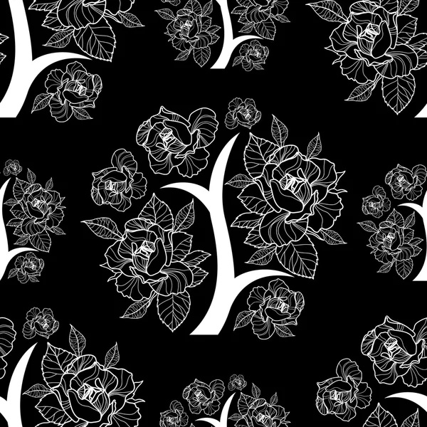 Vecteur motif floral sans couture — Image vectorielle