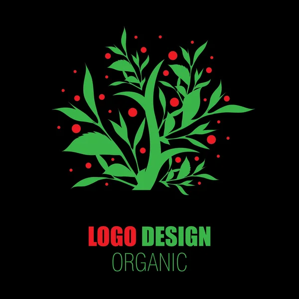 Logotipos naturales orgánicos — Vector de stock