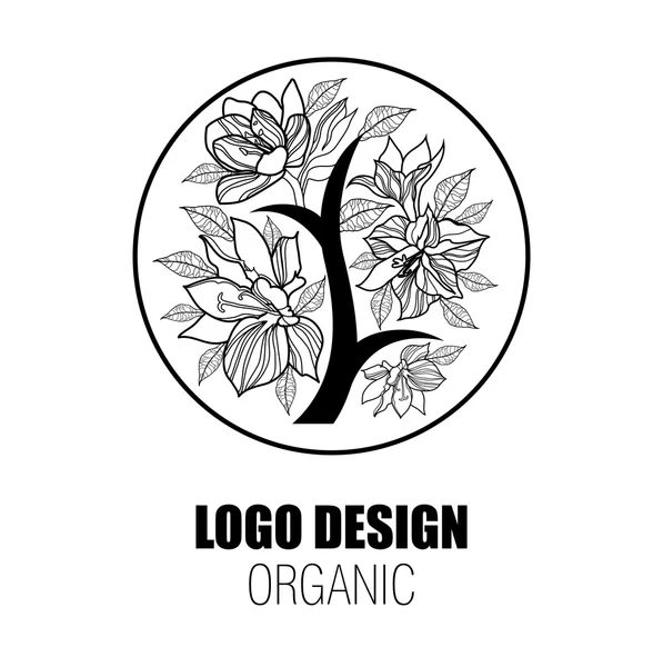 Vector logo natural — Vector de stock