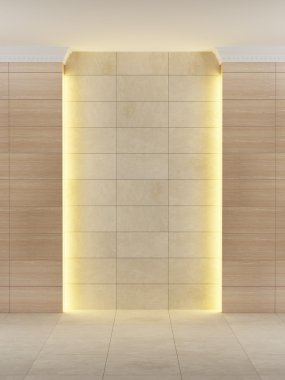 boş Oda aydınlatma ile