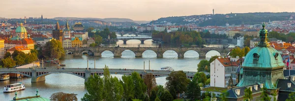 Pontes do Rio Vltava, Praga — Fotografia de Stock