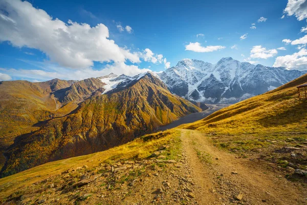 Major Mountain Range Caucasus Mountains Elbrus Region North Caucasus Russia — Stock Photo, Image