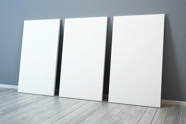 Several blank picture in the room — Stock Photo, Image