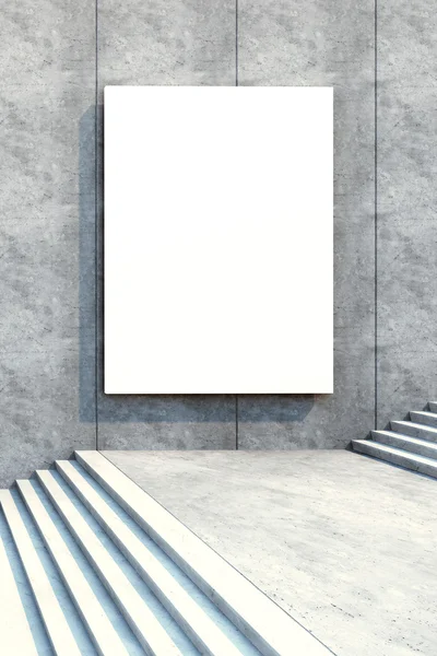 Blank billboard on the building — Stock Photo, Image