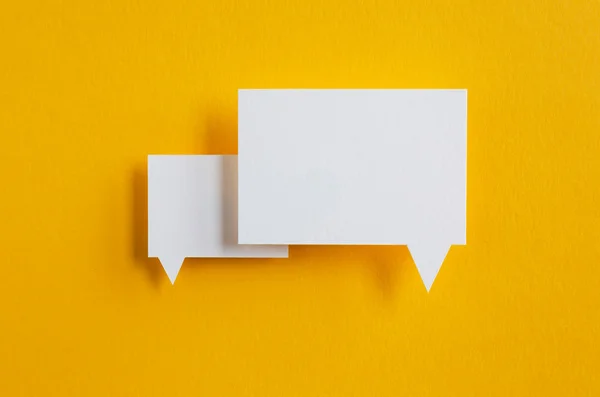 Paper speech bubbles — Stock Photo, Image