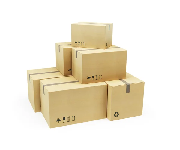 Pile of cardboard box — Stock Photo, Image