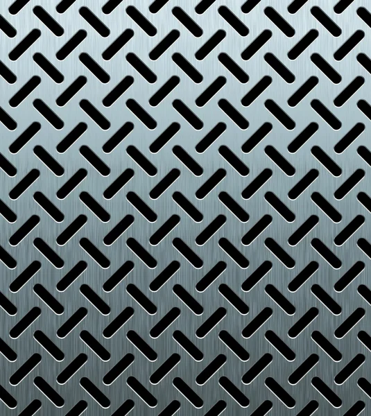 Texture of perforated metal sheet — Stock Photo, Image