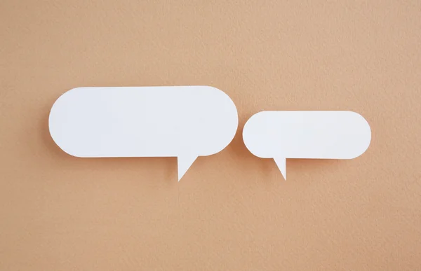 Paper speech bubbles — Stock Photo, Image