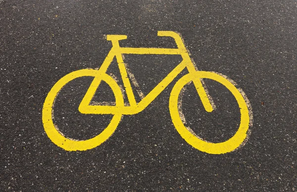 Bicycle road sign — Stock Photo, Image