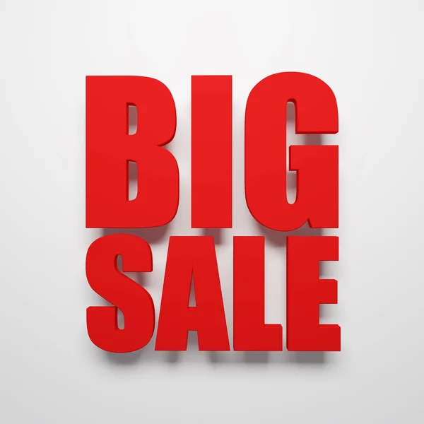 Big sale symbol, 3d rendering — Stock Photo, Image