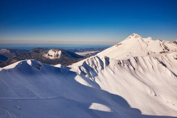 Kış Dağları Panoraması — Stok fotoğraf