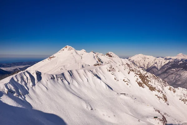 Inverno montanhas panorama — Fotografia de Stock