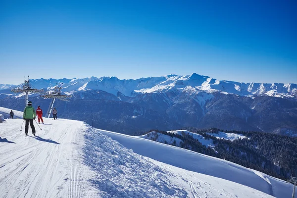 Vintern bergen panorama — Stockfoto