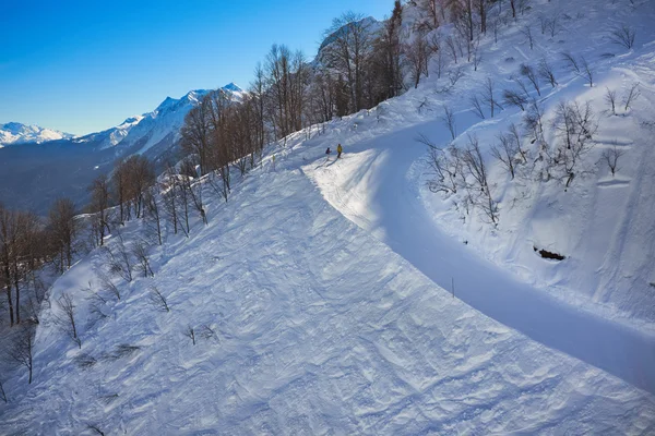 Panorama montagne invernali — Foto Stock