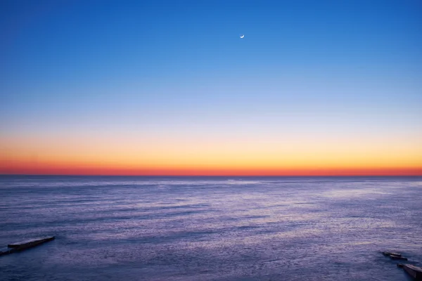 Nice sunset on beach — Stock Photo, Image