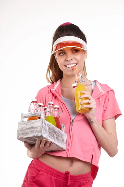 Woman with perfect healthy fitness body — Stock Photo, Image