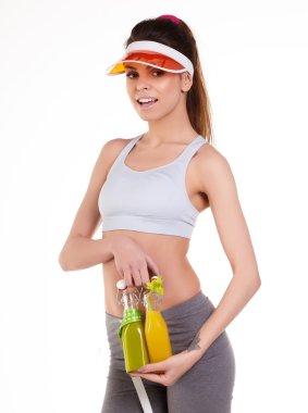 Kadın mükemmel ince gövdeli