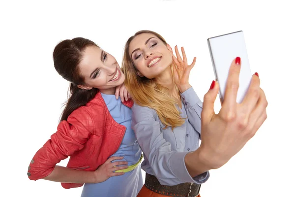 Donne che fanno selfie — Foto Stock