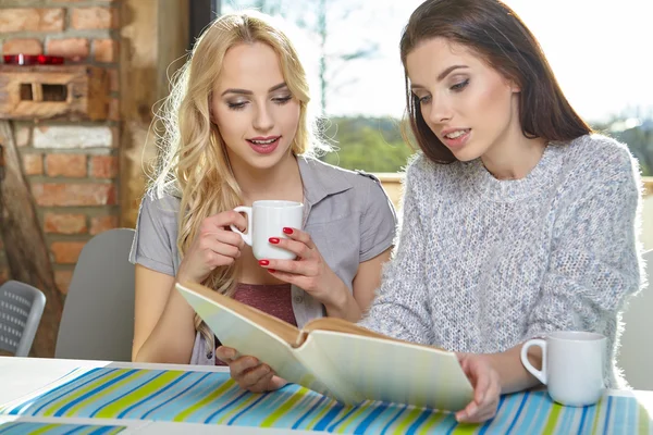 College students girls studying — Stock Photo, Image