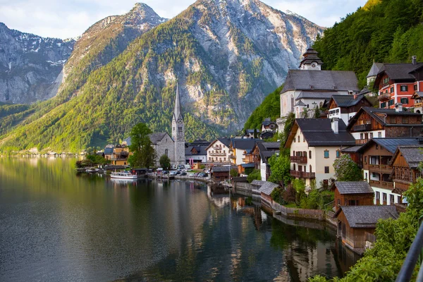 Scenic view mountains village — Stock Photo, Image