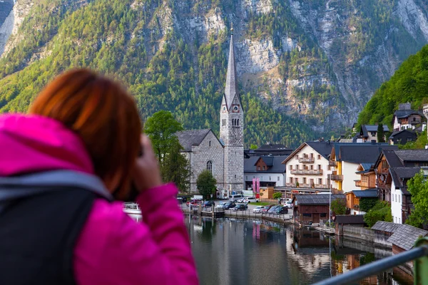 Woman taking photo — Stock Photo, Image