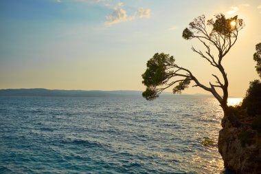 Kayalar Adası'nda günbatımı 