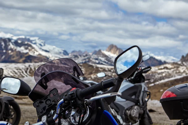 Motorradausflug in die Dolomiten — Stockfoto