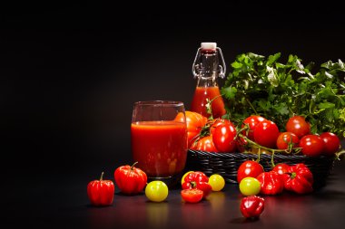 taze meyve suyu, karışık sebze