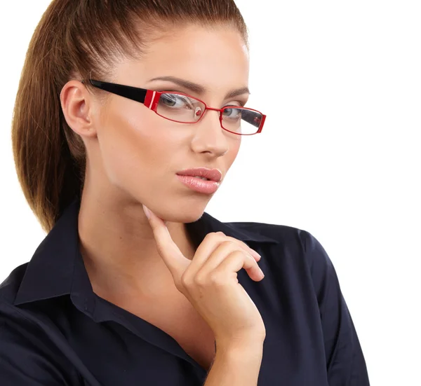 Mujer de negocios en gafas — Foto de Stock