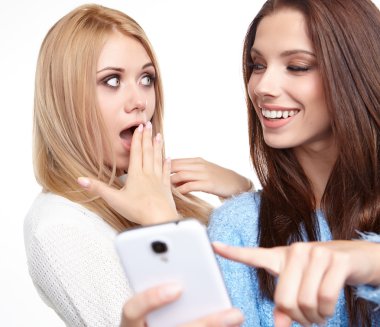 Kızlar selfies stüdyoda yapma