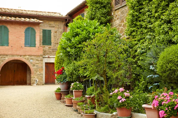 Stone medieval street in historical town — Stock Photo, Image