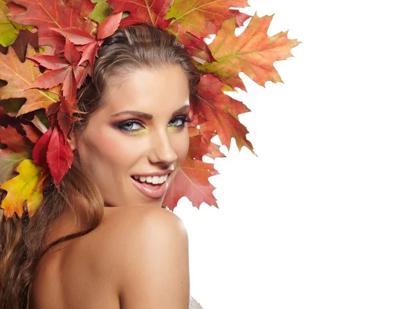 Autumn Woman portrait — Stock Photo, Image