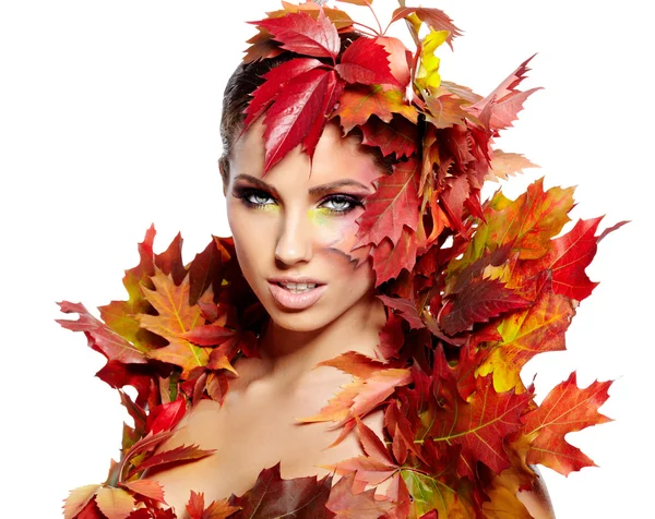 Retrato de mujer de otoño — Foto de Stock
