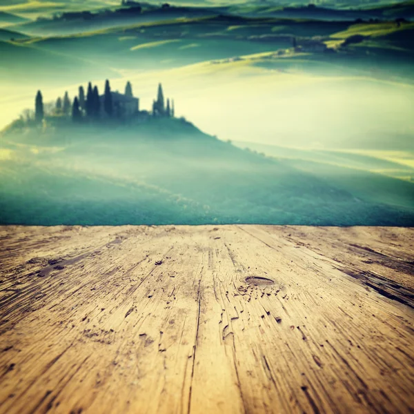 Hintergrund zur Landschaft der Toskana — Stockfoto