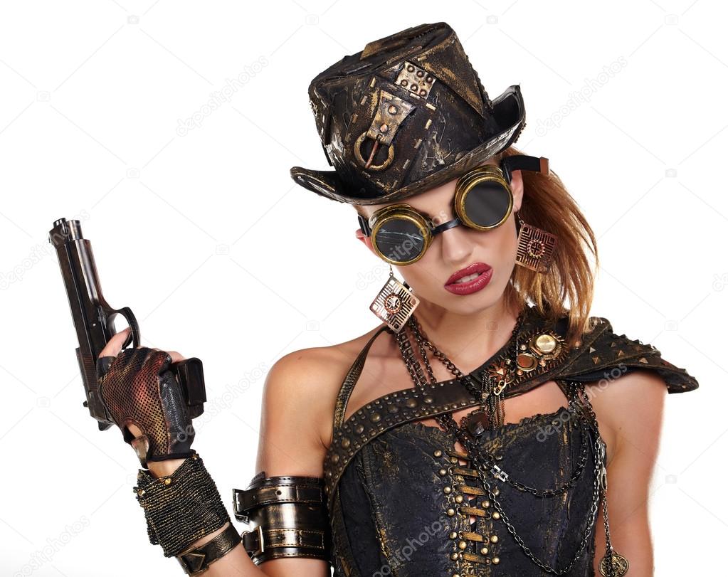 Steampunk fashion woman