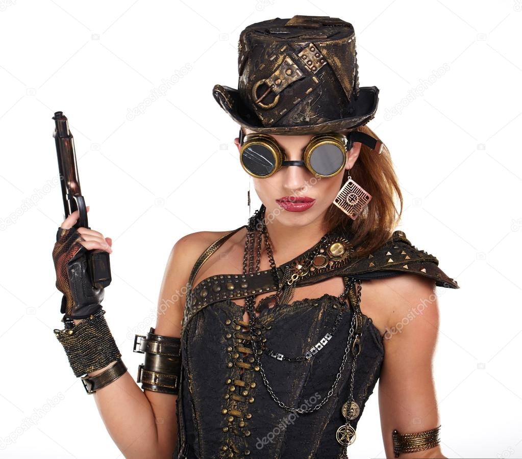 Steampunk fashion woman