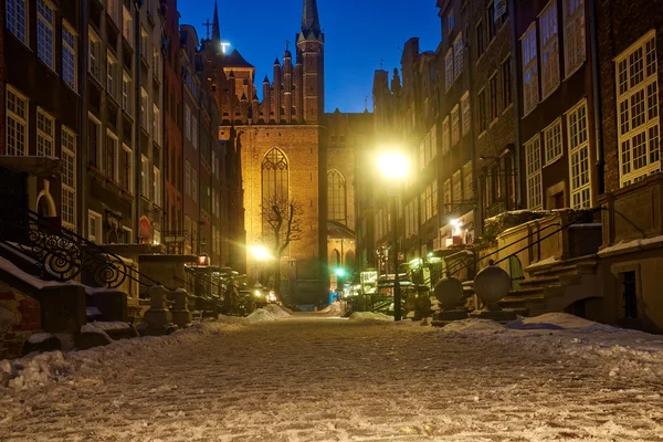 Casco antiguo en Gdansk — Foto de Stock