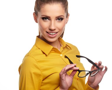 iş kadını gözlük